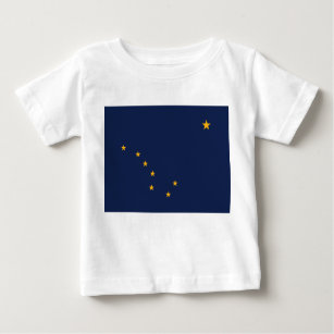 Flagge von Alaska Baby T-shirt