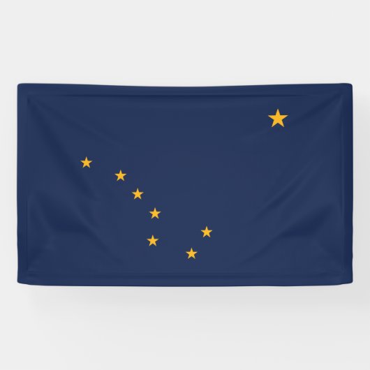 Flagge von Alaska Banner (Horizontal)