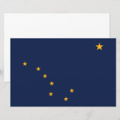 Flagge von Alaska Briefpapier (Vorne/Hinten)