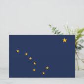 Flagge von Alaska Briefpapier (Stehend Vorderseite)