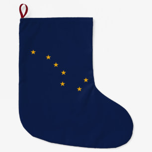Flagge von Alaska Großer Weihnachtsstrumpf
