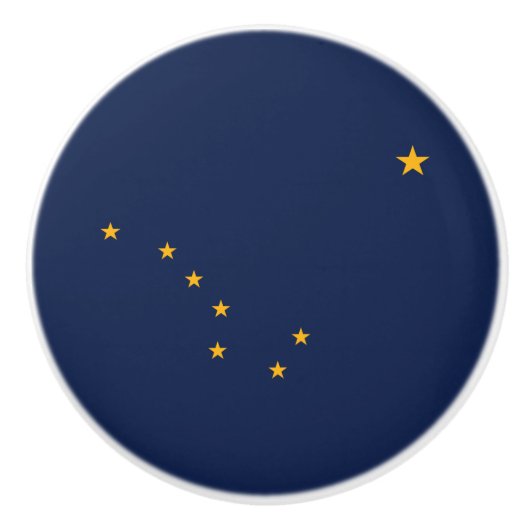 Flagge von Alaska Keramikknauf (Vorderseite)
