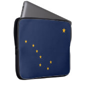 Flagge von Alaska Laptopschutzhülle (Vorne Rechts)