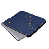 Flagge von Alaska Laptopschutzhülle (Vorne Knopf)
