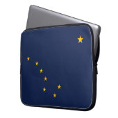 Flagge von Alaska Laptopschutzhülle (Vorderseite Links)