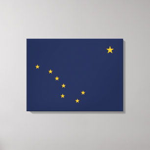 Flagge von Alaska Leinwanddruck