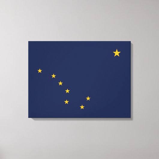 Flagge von Alaska Leinwanddruck (Vorderseite)