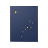 Flagge von Alaska Notizblock (Rotiert)