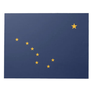 Flagge von Alaska Notizblock