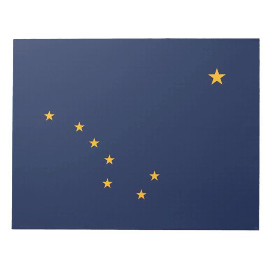 Flagge von Alaska Notizblock (Vorderseite)