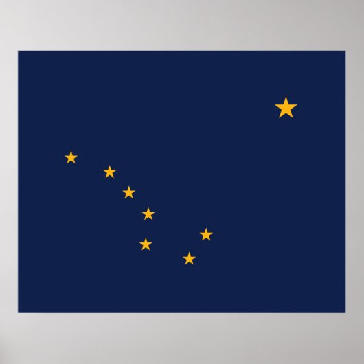 Flagge von Alaska Poster (Vorne)