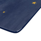 Flagge von Alaska Schneidebrett (Ecke)