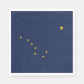 Flagge von Alaska Serviette (Vorderseite)