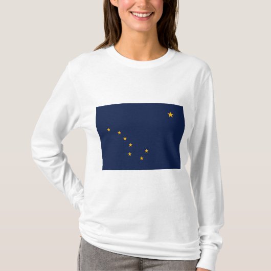 Flagge von Alaska T-Shirt (Vorderseite)