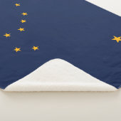 Flagge von Alaska (US-Staat) Sherpadecke (3/4)