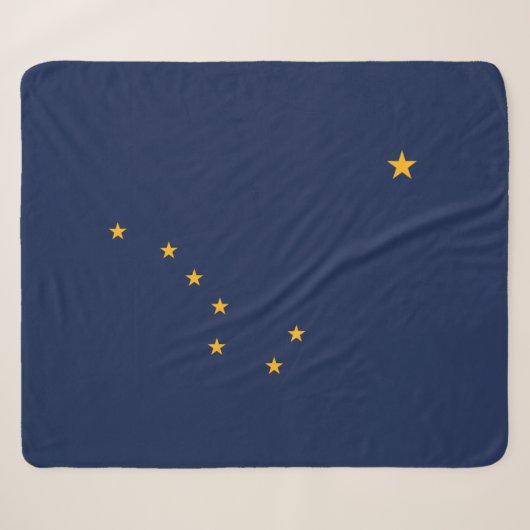 Flagge von Alaska (US-Staat) Sherpadecke (Vorderseite (Horizontal))