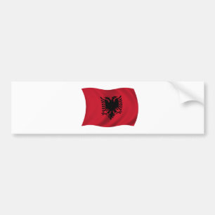 Flagge von Albanien Autoaufkleber
