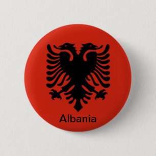 Flagge von Albanien Button