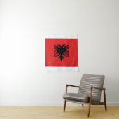 Flagge von Albanien - Flamuri Kombëtar - Wandteppich (Beispiel)