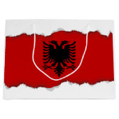 Flagge von Albanien Große Geschenktüte (Vorderseite)