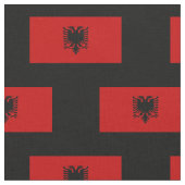 Flagge von Albanien Stoff (Nahaufnahme)