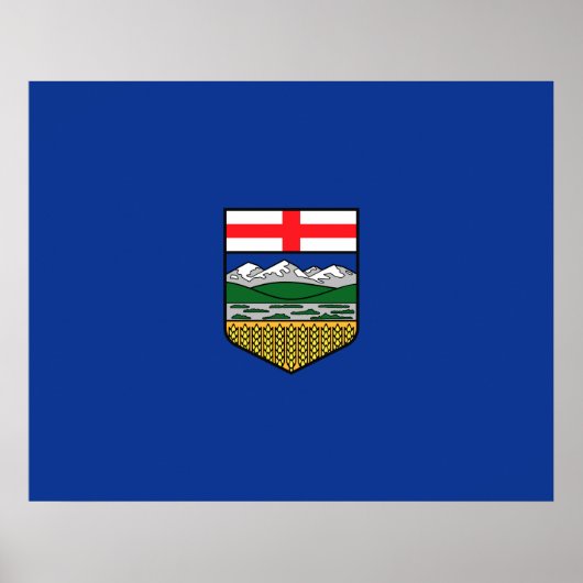 Flagge von Alberta Poster (Vorne)
