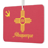 Flagge von Albuquerque, New Mexico Air Freshener Autolufterfrischer (Links)