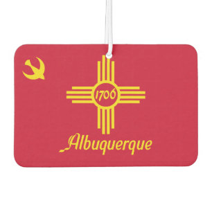 Flagge von Albuquerque, New Mexico Air Freshener Autolufterfrischer