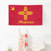 Flagge von Albuquerque (New Mexico) Banner (Insitu)