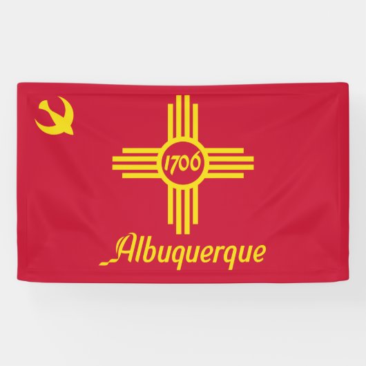 Flagge von Albuquerque (New Mexico) Banner (Horizontal)