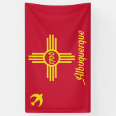 Flagge von Albuquerque (New Mexico) Banner (Vertikal)