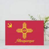 Flagge von Albuquerque (New Mexico) Briefpapier (Stehend Vorderseite)