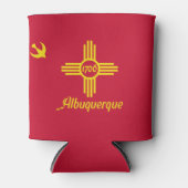 Flagge von Albuquerque, New Mexico Can Cooler Dosenkühler (Vorderseite)