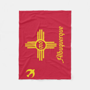 Flagge von Albuquerque, New Mexico Fleece Blanket