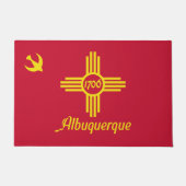 Flagge von Albuquerque (New Mexico) Fußmatte (Vorderseite)