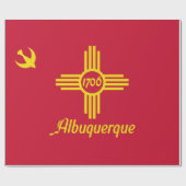 Flagge von Albuquerque (New Mexico) Geschenkpapier (Flach)