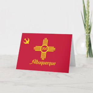 Flagge von Albuquerque (New Mexico) Karte