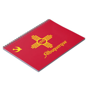 Flagge von Albuquerque (New Mexico) Notizblock