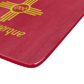 Flagge von Albuquerque (New Mexico) Schneidebrett (Ecke)