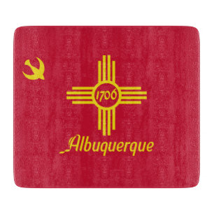 Flagge von Albuquerque (New Mexico) Schneidebrett