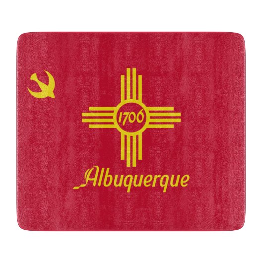 Flagge von Albuquerque (New Mexico) Schneidebrett (Vorderseite)