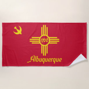 Flagge von Albuquerque (New Mexico) Strandtuch