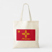 Flagge von Albuquerque (New Mexico) Tragetasche (Rückseite)