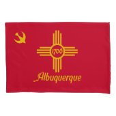 Flagge von Albuquerque, Pillowcase in New Mexico Kissenbezug (Vorderseite)