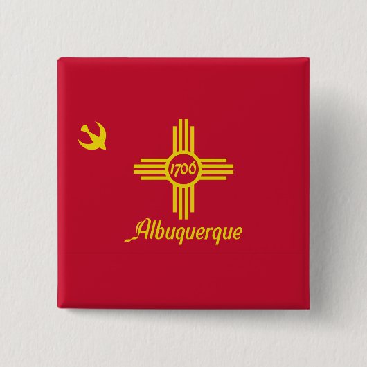 Flagge von Albuquerque, Schaltfläche "New Mexico P Button (Vorderseite)