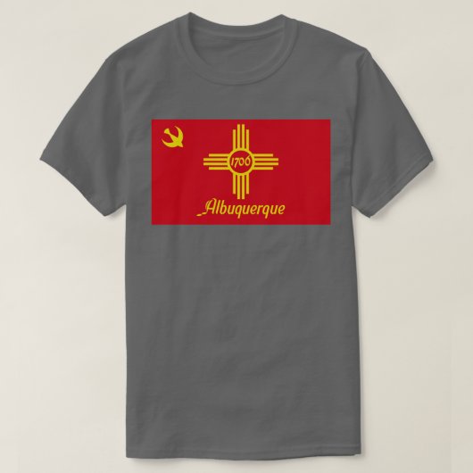 Flagge von Albuquerque T-Shirt (Design vorne)