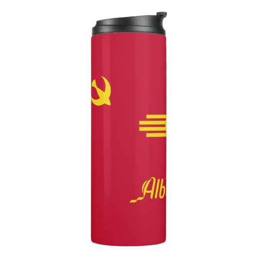 Flagge von Albuquerque, Thermal Tumbler in New Mex Thermosbecher (Nach links gedreht)