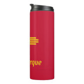 Flagge von Albuquerque, Thermal Tumbler in New Mex Thermosbecher (Nach rechts gedreht)