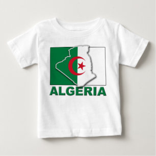 Flagge von Algerien Land Baby T-shirt