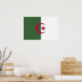 Flagge von Algerien Poster (Küche)